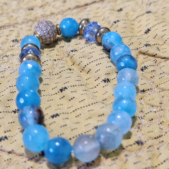 Ten Precious Stone Colorful Beaded Bracelet Set - Picture 5 of 16